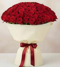 Букет 101 Красная роза Милано в Поселке имени Свердлова