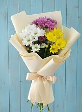 Букет цветов из:  Хризантемы в Поселке имени Свердлова