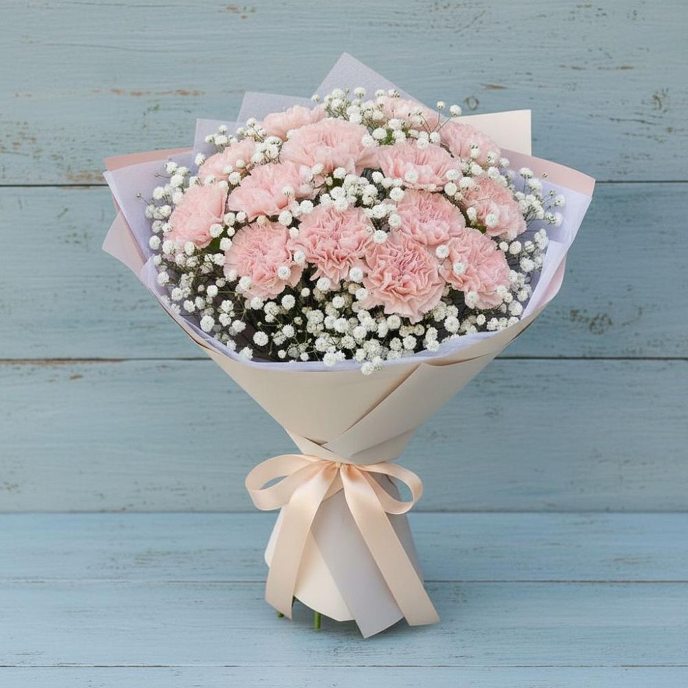 Букет цветов из: Гвоздики в Поселке имени Свердлова