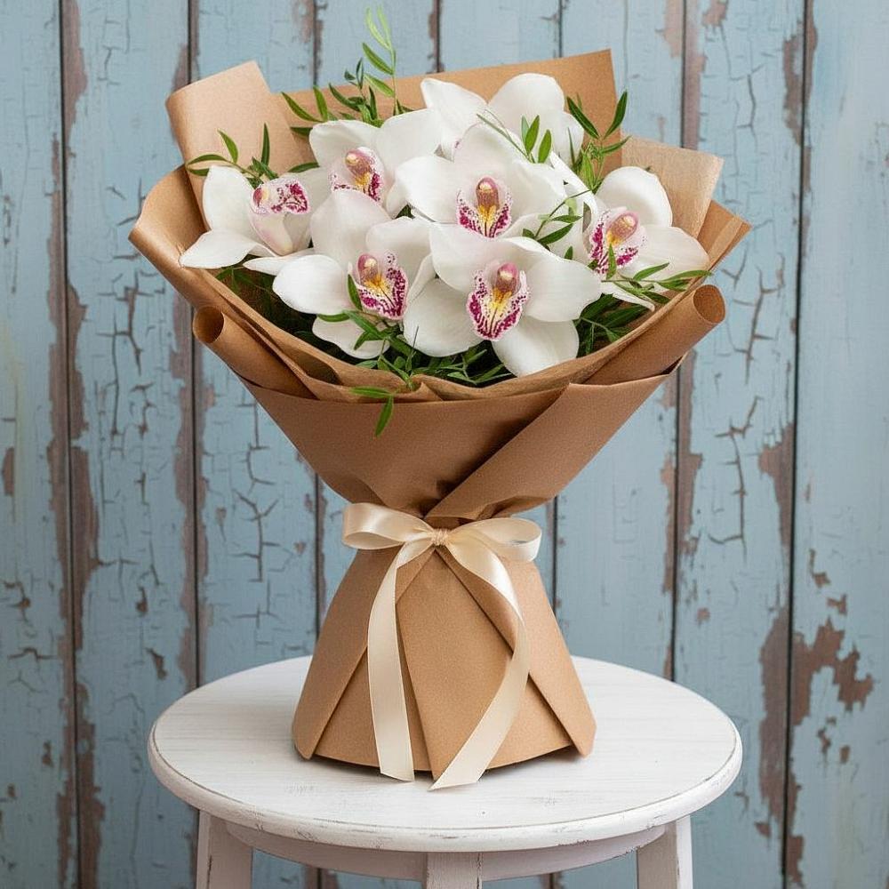Букет цветов из: Орхидеи и Розы в Поселке имени Свердлова