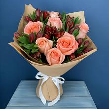 Букет цветов из:  Розы и Альстромерии #REPLACE_PRED# Поселке имени Свердлова
