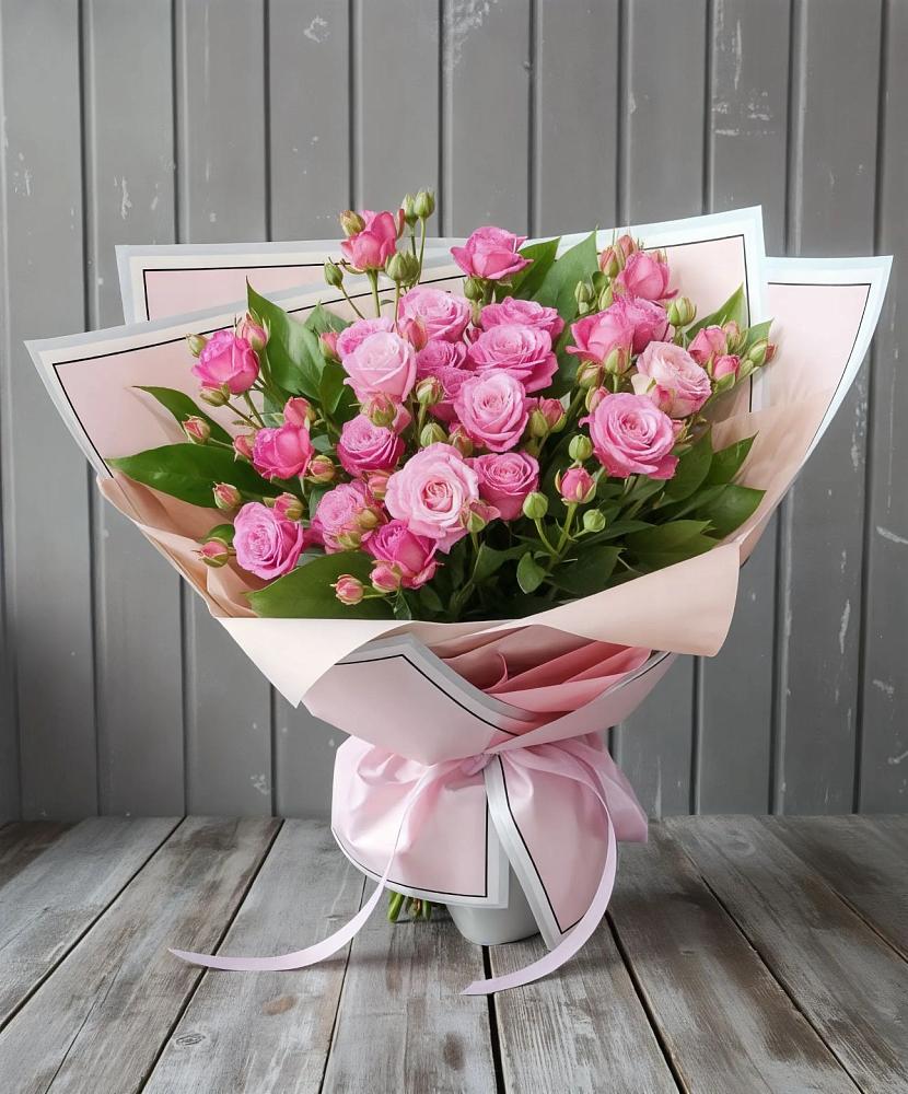 Букет Розовый кустик в Поселке имени Свердлова