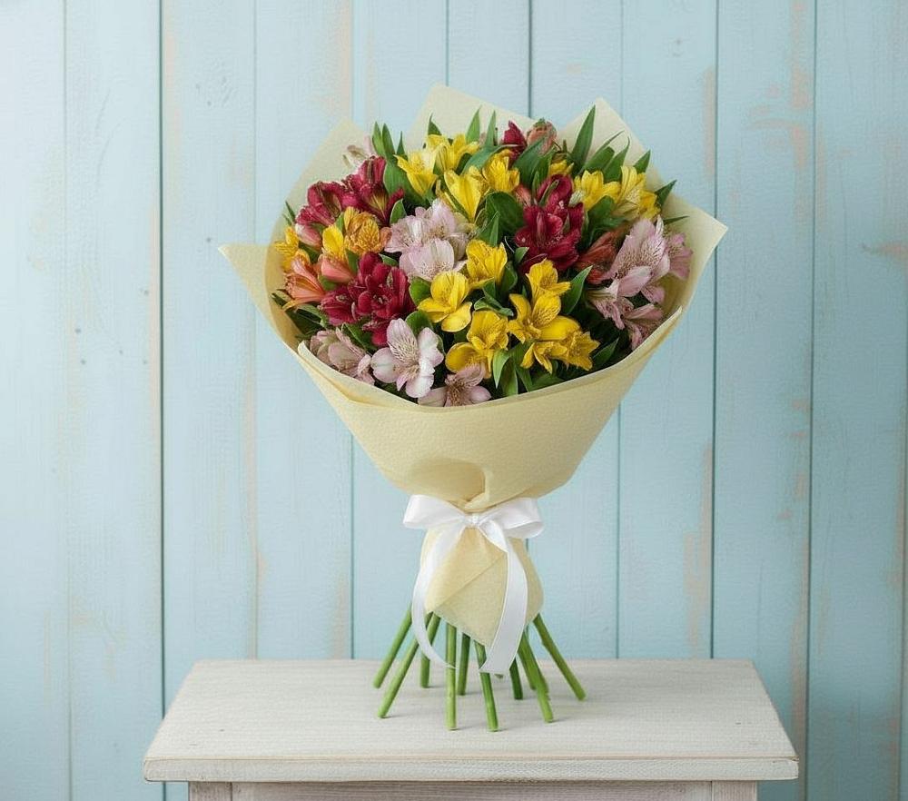 Букет цветов из: Альстромерии в Поселке имени Свердлова