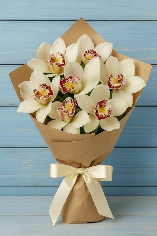 Букет цветов из: Орхидеи и Розы в Поселке имени Свердлова