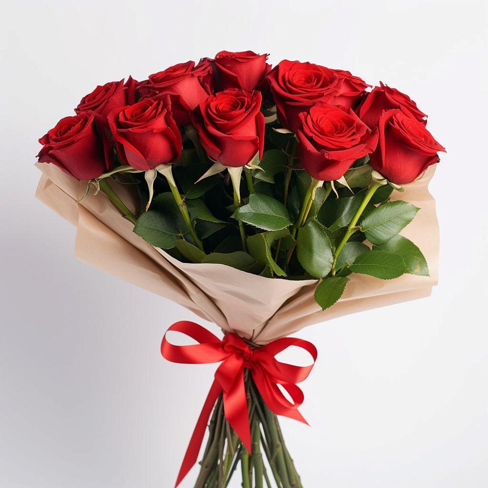 Букет 11 Красных роз Эдлесс Лав в Поселке имени Свердлова